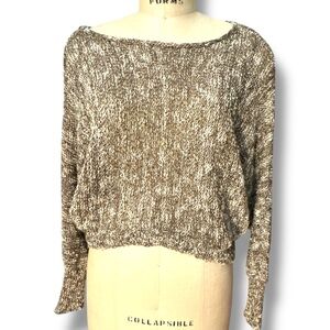 Type Z Women's Golden Sparkle Knit Sweater